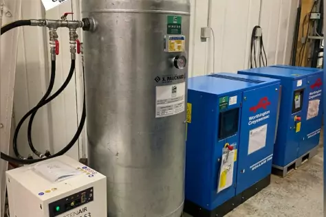 Installation air comprim&eacute; pour une blanchisserie du Val-d&rsquo;Oise